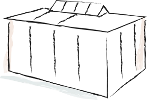 Illustration véranda toiture plate
